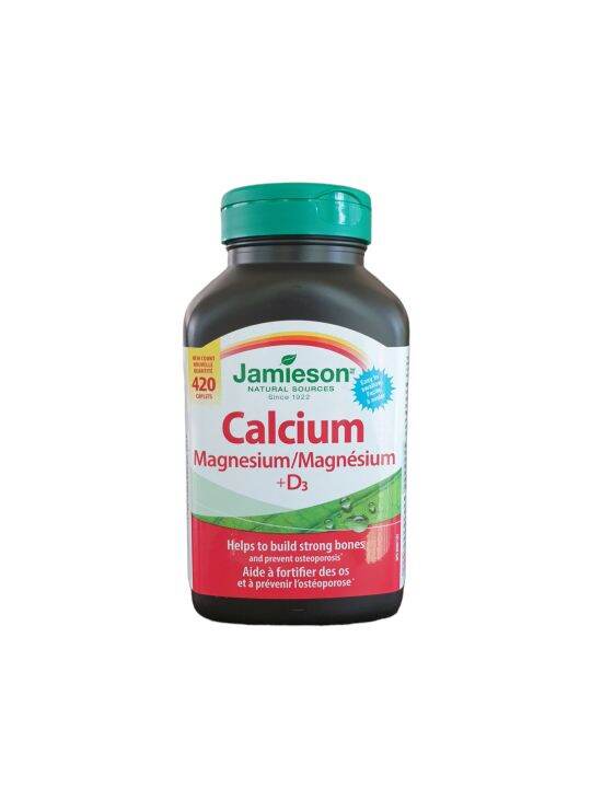 Jamieson CALCIUM Magnesium+D3, 420 Caplets, Exp.05/2025 | Lazada PH