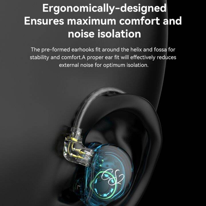 TRN CS2 High Fidelity Wired Headphones InEar 1DD Dynamic HIFI