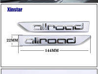 2pcs Allroad Car Fender Emblem Sticker For Audi A4 A6