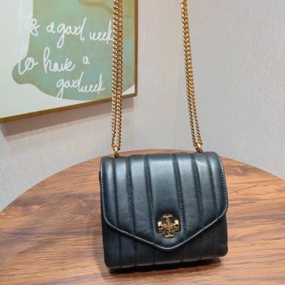 2023 new Tory Burch Kira Series Three Colors Quilted Square Crossbody Bag Chain Bag Shoulder Bag Messenger Bag