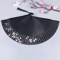 Chinese Style Portable Green Antique Fan Ladies Folding Fan Dance Fan Hanfu Cheongsam Accessories Folding Small Fan