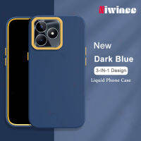 NIWINEE เคสของเหลวประกบสำหรับ C51 Realme ฝาครอบ3 IN 1ซิลิโคนกันกระแทกเคสโทรศัพท์ถอดออกได้