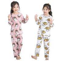 Kids Baby Pyjamas Girl Autumn Cotton Long-sleeved Children Nightwear Suit Kids Sleepwear