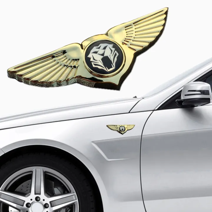 1 Piece Universal Tiger Logo Car Window Side Emblem Sticker Wings Front