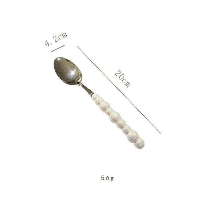 dessert-spoon-cutlery-ceramic-pearl-handle-cutlery-stainless-steel-fork-stainless-steel-cutlery-set-of-four-stainless-steel-spoon