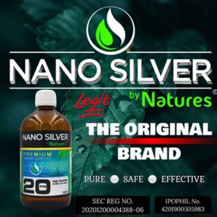 NANO SILVER by NATURE'S 250ml ORIGINAL. THE ONLY BRANDED NANOSILVER ...