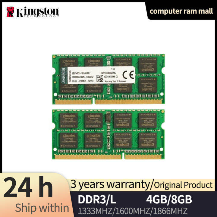 Kingston Original Laptop RAM 4GB 8G PC3-14900 12800 10600 8500 DDR3 ...