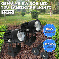 AC/DC12V 5W COB Warm White LED Lawn Lamp Waterproof Garden Spotlights Landscape Yard Light 2PCS/4PCS/10PCS