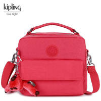 HOT”Kipling กระเป๋าส่งเอกสารสะพายข้างสำหรับผู้หญิง,กระเป๋าถือใบเล็กกระเป๋าสี่เหลี่ยมกันน้ำ20ใหม่ Cross Body &amp; Shoulder Bags