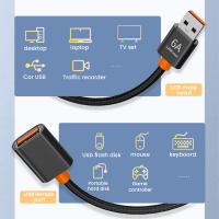 สายเคเบิลต่อขยาย USB 2.0สายเคเบิลข้อมูลการส่งข้อมูลความเร็วสูงสำหรับกล้องคอมพิวเตอร์ทีวีเครื่องพิมพ์สายเคเบิลต่อขยาย1.5Mhot