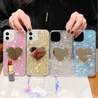 Glitter Diamond Mirror Phone Case For Xiaomi Redmi Note 11 10 9 8 Pro 11S 10S 9S 10C 9A 9C Mi 11T Lite POCO X3 Soft Shiny Cover