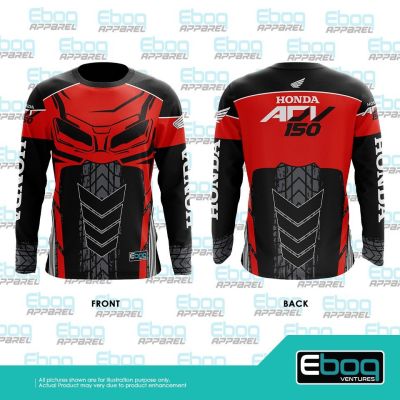 เสื้อยืดแขนยาว ลาย honda adv 150 v2 eboq sublimation baju honda adv 150 jersey 3d สําหรับขี่จักรยานยนต์