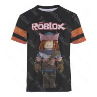 Robloxs Tshirt  for Kids Boy Roblox Game Printing Daily Birthday Party Top Teens  5-14years Old