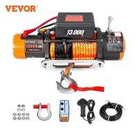 VEVOR 13000LBS/5897KG Electric Winch Strong 78ft Synthetic Rope Wireless Control for SUV Boat Truck Trailer Off-Road Repair Tool