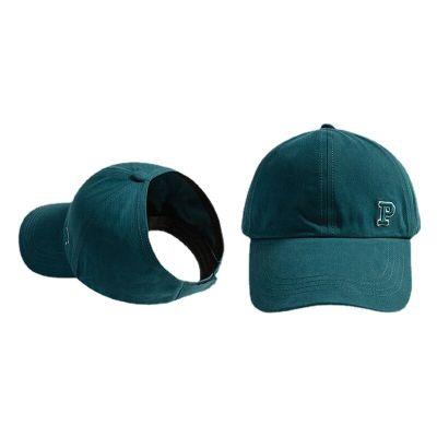 ：“{—— New Simple Half-Empty Top Polyester Cotton Baseball Cap Can Be Tied High Ponytail To Show  Small Visor Hat Sun Protect