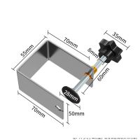 Qjat】ที่หนีบลิ้นชักงานไม้แบบปรับได้,อุปกรณ์เสริมสำหรับติดตั้งตู้1แพ็ค