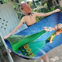 ∏ New Disney Frozen Elsa Anna Olaf Children Bath Towel Cartoon Kids Baby Girls Soft Absorbent Washcloth Beach Towel Blanket Gift