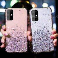 เคสสำหรับ Realme C35 9i 8 8i Pro 5G 4G ฟอยล์สีเงินรูปดาวอีพ็อกซี่แวววาวฝาหลังเคสใส่โทรศัพท์นิ่มกันตกกันกระแทก