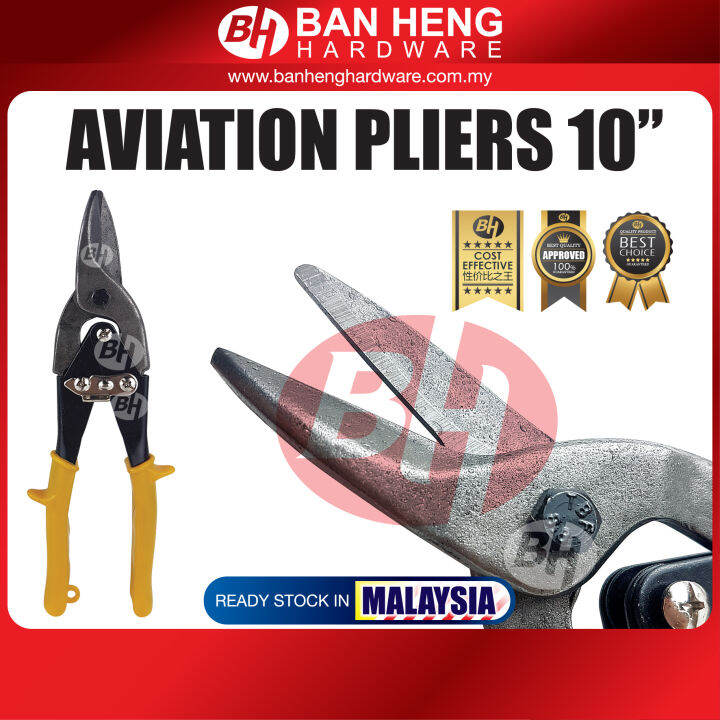 AVIATION PLIERS 10" (YELLOW GRIP) Lazada