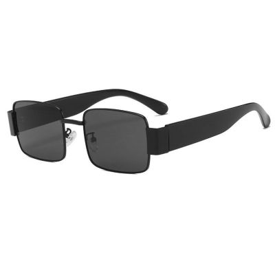 [COD]แว่นตากันแดด UV400 กรอบโลหะ ทรงสี่เหลี่ยมผืนผ้า สไตล์วินเทจ แฟชั่นฤดูร้อน สําหรับผู้ชาย และผู้หญิง