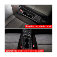 2Pcs Center Console Panel Water Cup Holder Cover Trim Sticker for Yaris 2021 2022 2023 RHD