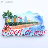 Spain Lloret De Mar Souvenir Fridge Magnets Resin Refrigerator Sticker Travel Souvenir Magnets for Fridges Tourist