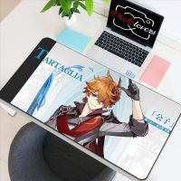 Gamer Carpet Genshin ผลกระทบ Desktop Mouse Pad แผ่นรองเมาส์อย่างรวดเร็ว 900x400 แผ่นรองเมาส์ขนาดใหญ่ แป้นพิมพ์เดสก์ท็อปสำหรับเล่นเกม Xxl Anime Keyboard