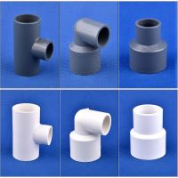 2pcs 20 25 32 40 50mm PVC Straight/Elbow /Tee Reducing Connectors Water Pipe Adapter Fish Tank Joint Garden Irrigation Fittings