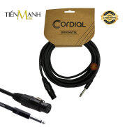 Dây Cáp Micro Karaoke Cordial XLR Canon Cái sang 6ly TS Mono Dài 5m