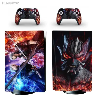 Devil Game PS5 Standard Disc Skin Decal Cover for PlayStation 5 Console amp; Controller PS5 Disk Skin Sticker Vinyl