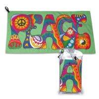 {Bathroom sale} PsychedelicQuick DryGymBathPeace60s 70S Hippy Hippie COLORFUL CoolSign Symbol