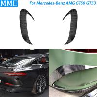 สำหรับ -Benz AMG GT50 GT53 2019-2020จริงคาร์บอนไฟเบอร์กันชนหลังลิปสปอยเลอร์ Vent ปกตัดรถติดตั้งอุปกรณ์เสริม