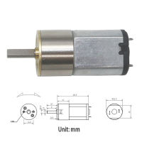 N20 DC 6V Mini Micro Metal Gear Motor 33/50/80/120/230/340 RPM ลดเกียร์มอเตอร์ไฟฟ้ารอบมอเตอร์เกียร์ทดรอบ-Daoqiao