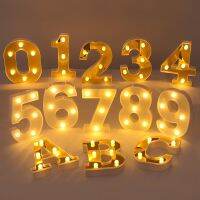 ▬◆ Alphabet 26 Letter 0-9 Digital Number LED Luminous Light Battery Powered Wedding Valentines Day Baby Shower Birthday Party Decor