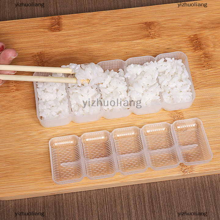 yizhuoliang-แม่พิมพ์ข้าวปั้นซูชิแบบญี่ปุ่นทำจากนิกิริพิมพ์ซูชิกล่องเก็บของแรงดันกล่องอาหารกลางวันเครื่องมือ-diy-ห้องครัว
