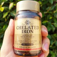 ธาตุเหล็ก Chelated Iron 100 Tablets (Solgar®) คีเลต ไอออน