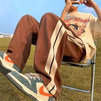 COD SDFGERTERT ✦MOLLGE✦ Summer Korean Style Fashion All-match Campus British Khaki Casual Striped Pants Men Seluar Slack Lelaki