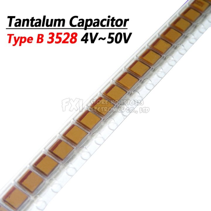 วงจรรวมแบบ B 1UF 4.7UF 10UF 47UF 100UF 105 UF ตัวเก็บประจุแทนทาลัม UF 220 4V 6.3V 16V 20V 25V 35V 50V 1210 227 107 106