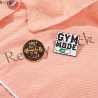 【hot sale】 ™๑ B36 Creative Text Lapel Brooch Design Sense Enamel Pin Inspirational Brooch Badge Collection Gift for Friends