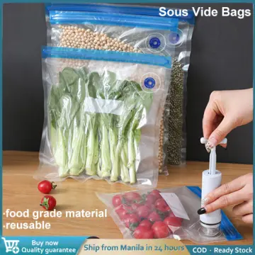 Sous Vide Bags 20Pcs Reusable Vacuum Food Storage Bags Kit with