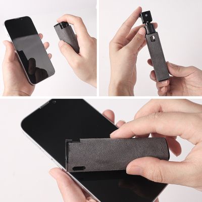 2 In 1 Phone Screen Cleaner Spray Bottle Portable Tablet Mobile PC Screen Cleaner Microfiber Cloth Set Cleaning Artifact
