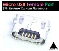 อะไหล่ พอร์ต ขั้วต่อ ตัวเมีย ตูดชาร์จ female 5Pin 30V 1.5A Reverse Ox horn Charging Plug Electric For Huawei 4X Y6 4A P8 C8817 max Lite Pro P063