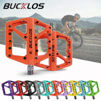 BUCKLOS MTB เหยียบเรียบปิดผนึกแบริ่งซูเปอร์ G Rippy ถนนเหยียบจักรยานไนล่อนไฟเบอร์ขี่จักรยานเหยียบชิ้นส่วนจักรยานเสือภูเขา