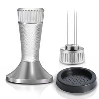 53.3Mm Espresso Tamper,Coffee Tamper with Espresso Stirrer,2-In-1 Espresso Distribution Tool, Wdt Tool Espresso with Mat