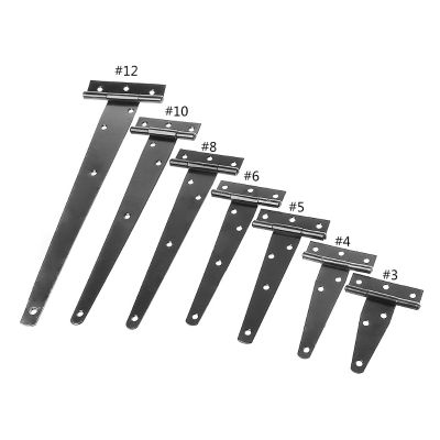 【CC】 Iron  Hinge T Hinges Cabinet Garden Shed 3-12inch Door Gate Hardware 50LB