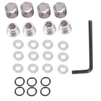 4PCS Aluminum M4 Center Lock Nut Metal Wheel Caps Nuts for Axial SCX10 Traxxas TRX4 1/10 RC Crawler Car Parts