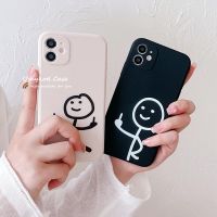 ?Ready ? Compatible iPhone XR 13 12 X Xs 7 8 2020 Stickman Couple Soft Cover