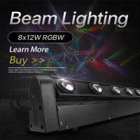 SHEHDS HOT Sale Perfect LED Beam Moving Head Light Sound Bar 8x12W RGBW Stage Lighting DMX512 DJ Equi. Free&amp;Fast Shipping