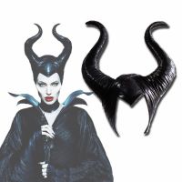 【FCL】☾ Creepy Maleficent Witch Horns Hat Headwear Headgear Helmet Headpiece Cap