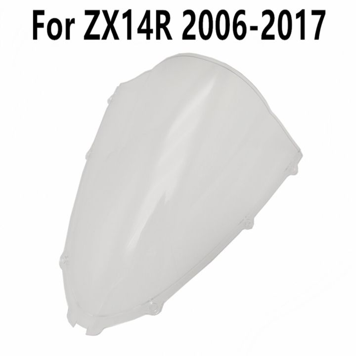 กระจกบังลมหน้ารถสปอยเลอร์สีดำใสสำหรับ-zx14r-zx-14r-2006-2007-2008-2010-2011-2012-2013-2017